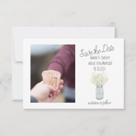 Reserva La Fecha Rustic Jar Save the Date