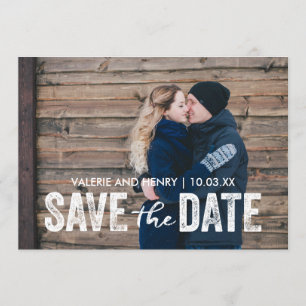 Reserva La Fecha Rustic Save The Date Full Bleed Photo
