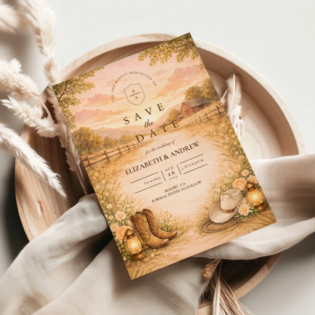 Reserva La Fecha Rustic Western Meadow Wedding (Subido por el creador)