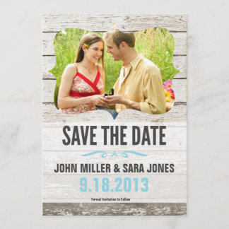 Reserva La Fecha Rustic Wood Save The Date