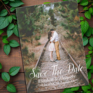 Reserva La Fecha Rustic Woodland Save the Date Card