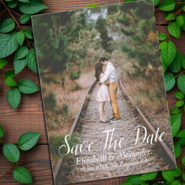Reserva La Fecha Rustic Woodland Save the Date Card (Subido por el creador)