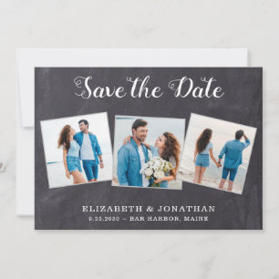Reserva La Fecha Rústico 3 foto Código QR simple todo en un Boda