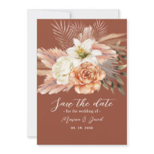 Rústico Boho Floral Terracotta Boda