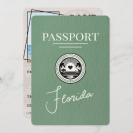 Reserva La Fecha Sage Green Florida Passport Save The Date