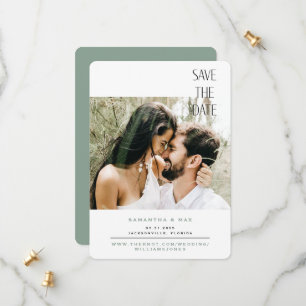 Reserva La Fecha Sage simple de fotografía de pareja redondeado Gua