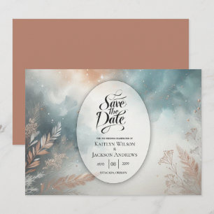 Reserva La Fecha Sage y Terracotta Stardust Skies Boda