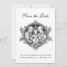 Reserva La Fecha Sagrada Familia Blanca y Negra Católica