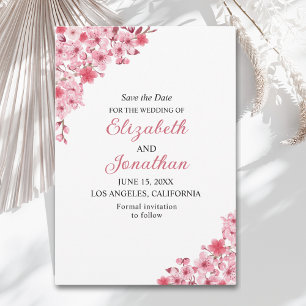Reserva La Fecha Sakura Wedding – Cherry Blossom Themed