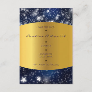 Reserva La Fecha Salvar la fecha en que Sky Night Stars Gold