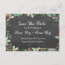 Salve La Fecha Chalk Rustic Windays Holiday Berrie