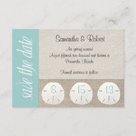 Reserva La Fecha Sand Dollar Beach Wedding Save the Date