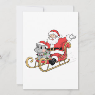 Reserva La Fecha Santa Riding Sleigh con un bebé moo deng Hippo