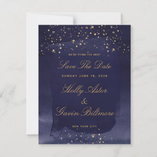 Reserva La Fecha Sapphire & Gold Wedding Salven la fecha