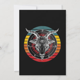 Reserva La Fecha Satan Goat, regalo de cabra