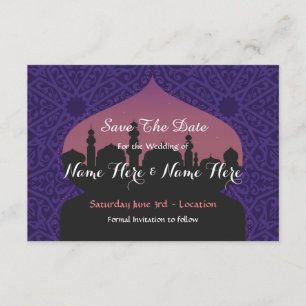Reserva La Fecha Save the Date Arabian Nights Wedding Invita