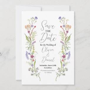 Reserva La Fecha Save the Date Boda Wildflower Floral