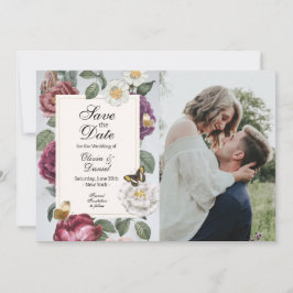 Reserva La Fecha Save the Date Floral Bloom Butterfly Flowers Photo