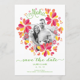 Reserva La Fecha Save the Date - Foto, Tropical, Hawaiana, Isla