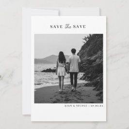 Reserva La Fecha Save the date - minimalist elegant with photo