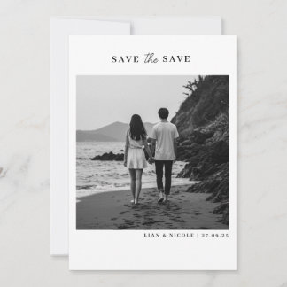 Reserva La Fecha Save the date - minimalist elegant with photo