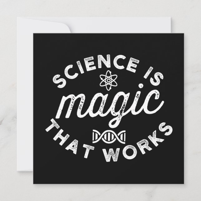 RESERVA LA FECHA SCIENCE IS MAGIC THAT WORKS (Anverso)