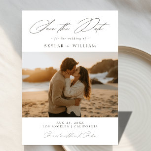 Reserva La Fecha Script Beach Sunset Photo Budget Boda