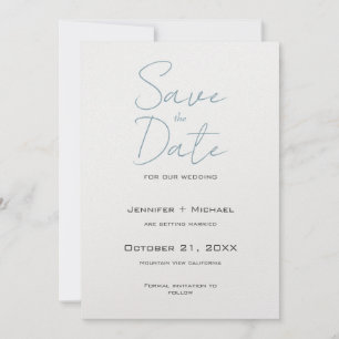 Reserva La Fecha Script de caligrafía Minimalista de matrimonio bod