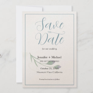 Reserva La Fecha Script de caligrafía Minimalista de matrimonio bod