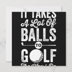 Reserva La Fecha Se necesita un montón de bolas para golf de la man
