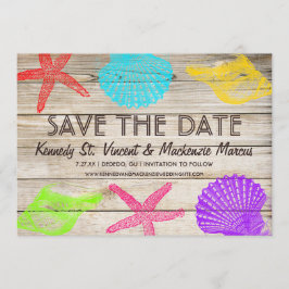 Reserva La Fecha Seashore Wood Save the Date