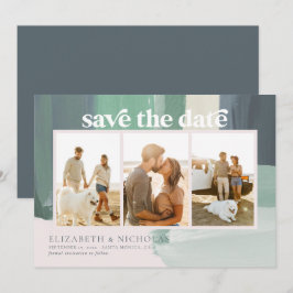 Reserva La Fecha Seaside Ocean Glass | 3 Fotos Save The Date