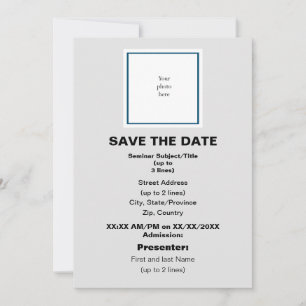 Reserva La Fecha Seminario Ocean Bl. y Lt. Gray