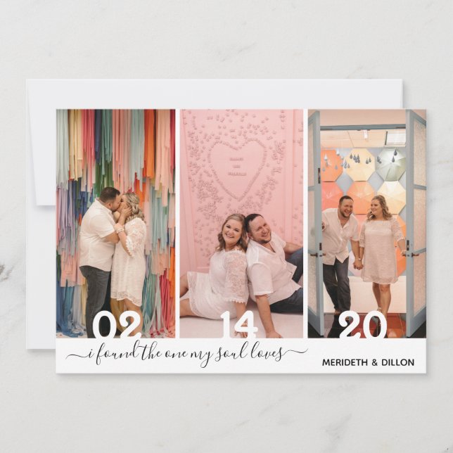 Reserva La Fecha Sencilla 4 Guión Elegante Fotográfico Guardar La F (Anverso)