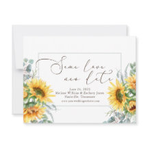 Sencilla Acuarela Girasol Mismo Amor Nueva Fecha