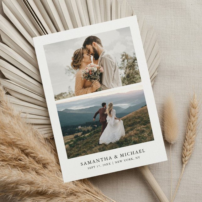 Reserva La Fecha Sencilla Elegante Moderna Foto Boda (Subido por el creador)