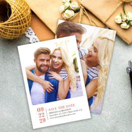 Reserva La Fecha Sencilla y elegante boda fotográfica Guardar la ta