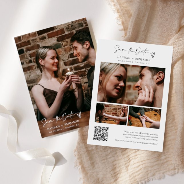 Reserva La Fecha Sencilla y elegante imagen de código QR Minimalist (Subido por el creador)