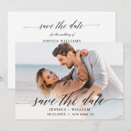 Reserva La Fecha Sencillamente Elegante Boda fotográfico Corazón si