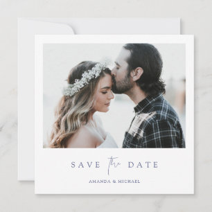 Reserva La Fecha Sencillamente Elegante Fotomía Guardar la Invitaci