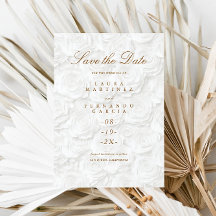 Sencillo Ahorro De Fecha De Boda Floral