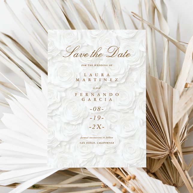 Reserva La Fecha Sencillo Ahorro De Fecha De Boda Floral (Subido por el creador)