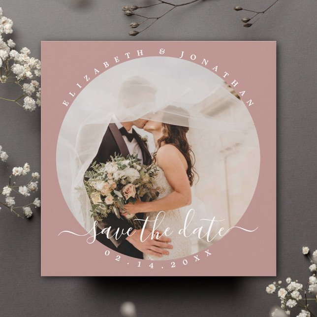 Reserva La Fecha Sencillo Boda elegante de fotografía en pareja Min (Subido por el creador)