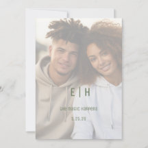 Sencillo Diseño Imprimible para Anunciar la Fecha