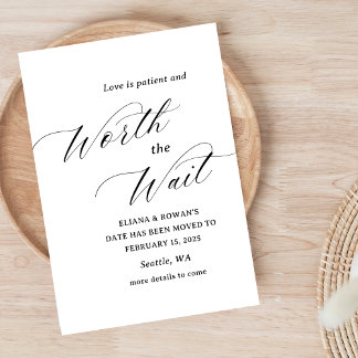 Reserva La Fecha Sencillo Divertido Cambiar la Fecha Boda 