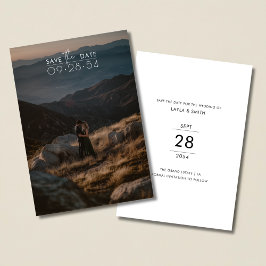 Reserva La Fecha Sencillo guión moderno Romántico Boda de fotografí