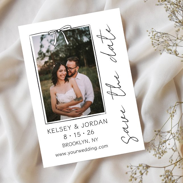 Reserva La Fecha Sencillo Y Moderno Sin Tiempos Bow Escrito A Mano  (Subido por el creador)