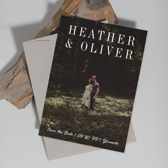 Reserva La Fecha Serif Mínimo Foto (Subido por el creador)