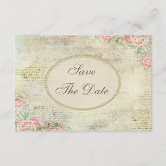 Reserva La Fecha Shabby Chic Rosas Baby Shower Guardar la fecha
