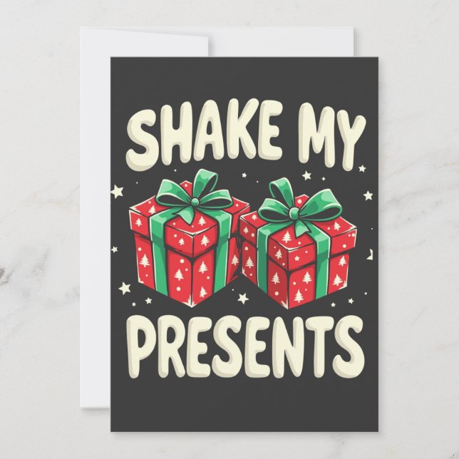 Reserva La Fecha Shake My Present Funny Christmas Present (Anverso)